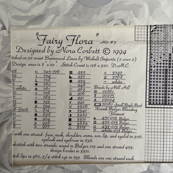 Mirabilia Fairie Flora Chart by Nora Corbett 1994 - Picture 4 of 4